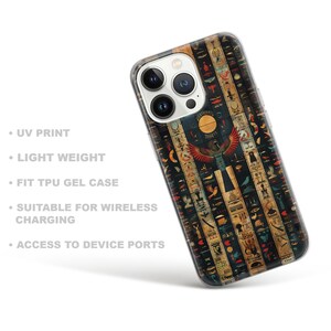 Ancient Egypt Cleopatra Phone Case Hieroglyphics Cover for iPhone 17 ...