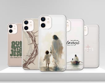 Jesus Mathew Bible Verse Phone Case: Christian Cover for iPhone 17 Pro Max 17e 15 14 12 & Samsung S25 Ultra S24 FE A56 Pixel 10 XL 9a 8