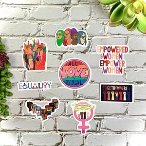 Women's Empowerment Sticker Set #1 - Empowered Women Empower Women, Feminist Sticker Set