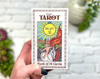Tarot Card Deck | 78 Cards & Instruction Book - Empowered Life Classic Deck