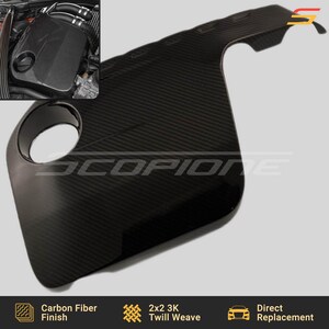 Scopione Carbon Fiber Engine Cover for BMW 15-19 M3 F80, 15-20 M4 F82 F83 & 19-21 M2 F87