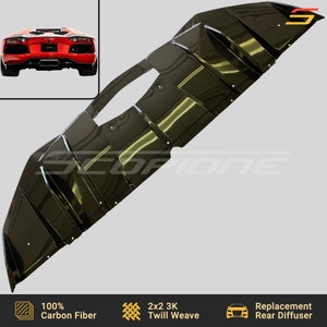 Scopione Carbon Fiber Rear Bumper Diffuser for Lamborghini Aventador LP700-4 image 2