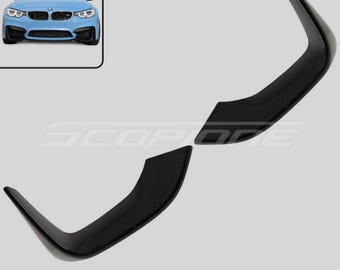 Divisor de parachoques delantero Scopione SC1 de fibra de carbono para BMW M3 F80 15-19 y M4 F82 F83 15-20