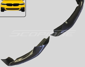Divisores de parachoques delantero Scopione de fibra de carbono pre-LCI para BMW Serie 5 M-Tech 17-20 - G30 G31 G38