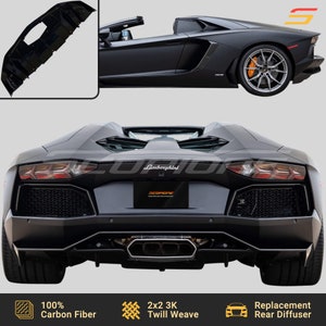 Scopione Carbon Fiber Rear Bumper Diffuser for Lamborghini Aventador LP700-4 image 10