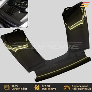 Scopione Carbon Fiber Engine Hood Trunk Bonnet Cover for McLaren MP4-12C 650S - Coupe