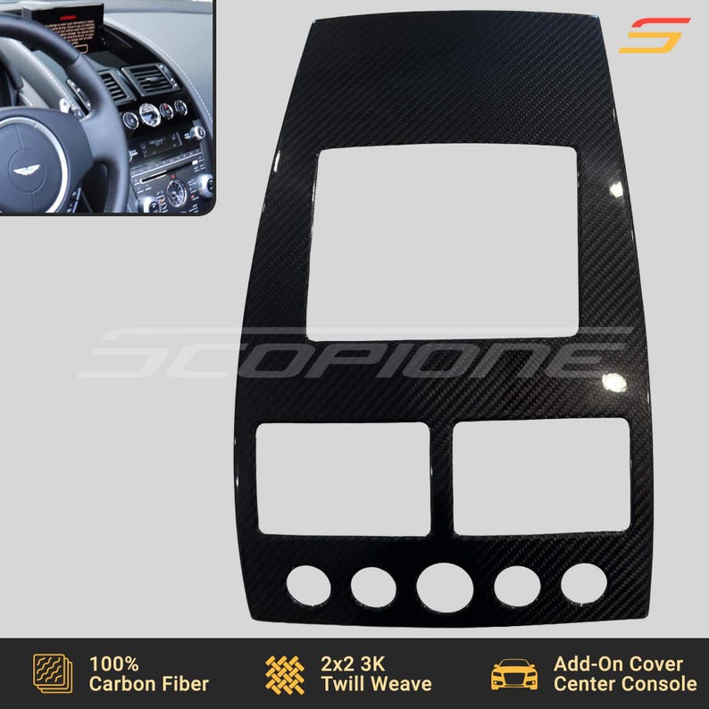 Scopione Carbon Fiber SC4 Console Panel Dash Trim for Aston Martin 05 ...
