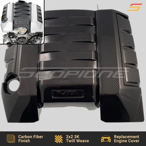 Scopione Carbon Fiber Engine Plenum Cover for Chevrolet 10-15 Camaro SS ZL1 - 6.2L V8 LS3