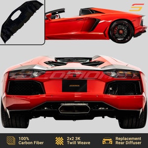 Scopione Carbon Fiber Rear Bumper Diffuser for Lamborghini Aventador LP700-4 image 7