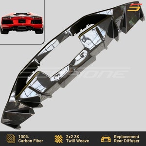 Scopione Carbon Fiber Rear Bumper Diffuser for Lamborghini Aventador LP700-4 image 1