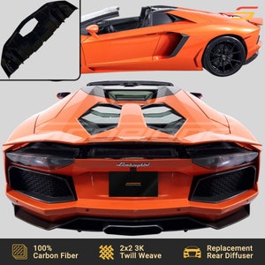 Scopione Carbon Fiber Rear Bumper Diffuser for Lamborghini Aventador LP700-4 image 8