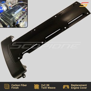 Cubierta de bujía de motor de fibra de carbono Scopione para Toyota Supra MK4 (93-98) - I6 (sin VVTi) - 2JZGTE