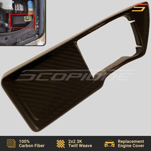 Scopione Koolstofvezel Stuurbekrachtigingsvloeistof Motorkap voor Audi 00-02 S4 B5 A4-V6 2.7L BiTurbo