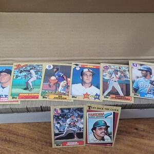 Ensemble complet de hauts de baseball 1987 | État impeccable | Rares