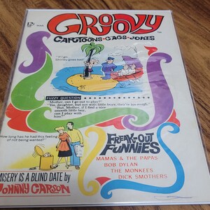 1968 Groovy Comic | Vol #1 | Rare | Fine Condition | Johnny Carson