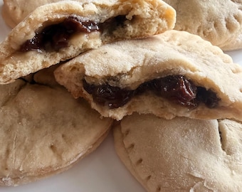 Old-fashioned Raisin Filled Cookies Holiday Treats Vintage Cookies Freshly Made One Dozen
