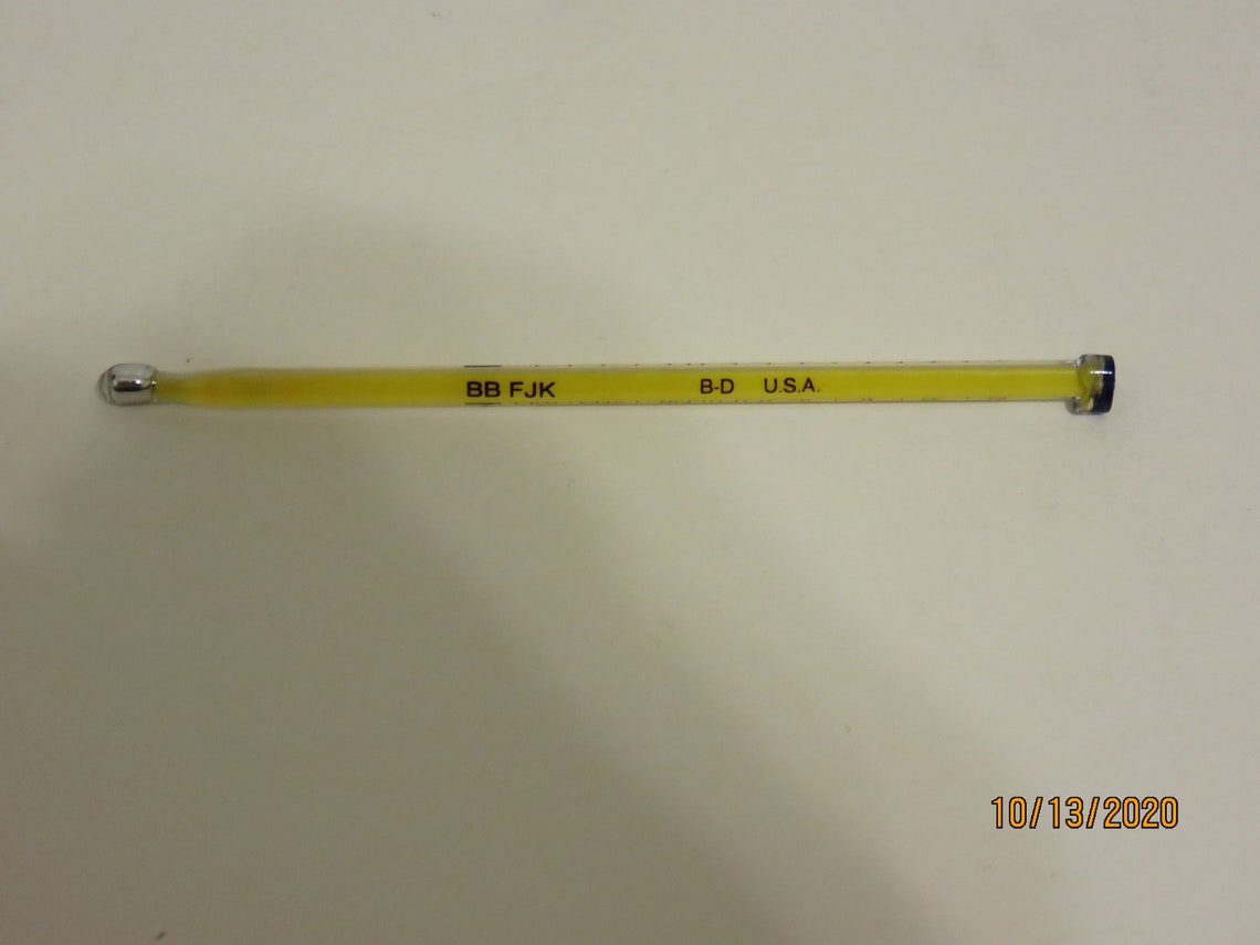 NEW Vintage Glass BD Oral Fever Thermometer Fahrenheit Scale Etsy