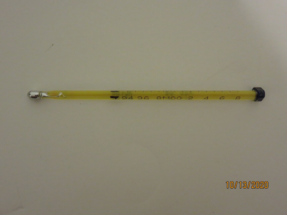 NEW Vintage Glass BD Oral Fever Thermometer Fahrenheit Scale Etsy