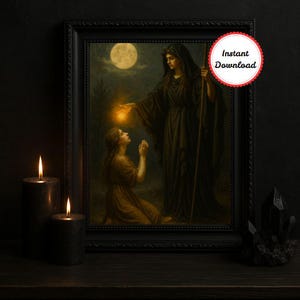Hecate Goddess Digital Painting: Witchcraft Devotional Art (Digital Download)