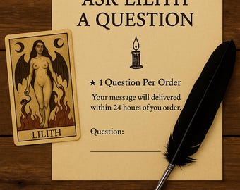 Faça uma pergunta a Lilith: Consulta Infernal - Conselho Demoníaco Lançamento de feitiços de Lilith