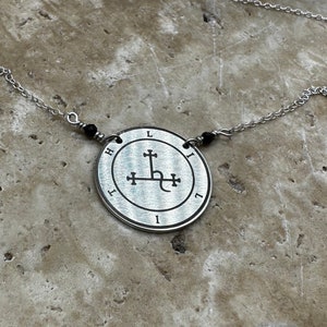 Seal of Lilith Pendant – Double-Sided Sterling Silver Sigil Necklace, Occult Feminine Power Jewelry