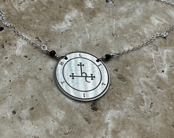 Seal of Lilith Pendant – Double-Sided Sterling Silver Sigil Necklace, Occult Feminine Power Jewelry