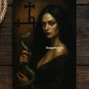 Lilith Digital Art Print: Dark Feminine Occult Goddess (Digital Download)