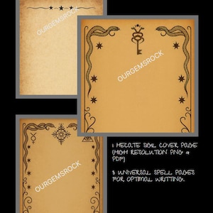 Hecate Grimoire Pages – Printable Spell Pages & Covers | Book of Shadows, Witchcraft Journal, Digital Download