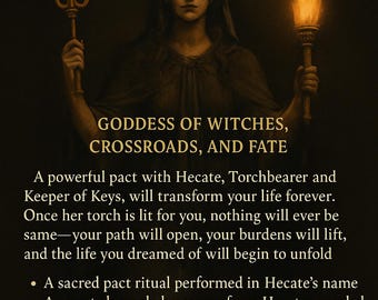 Hecate Pact Rite: Secret Message & Tarot Card