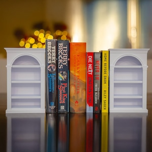 3D Printed Bookend Bookshelf Accessory, Unique Novelty Book End, DnD Mini Decor, Book Accessory for Bookshelves