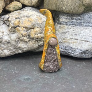 Handmade Air Dry Clay Gnome: Sunrise Gonk Figurine - 2.5 Inch