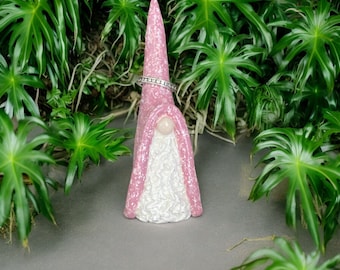 Handmade Gnome Ring Holder: Ceramic Clay Jewelry Keeper