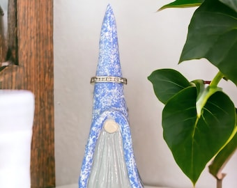 Handmade Gnome Ring Holder: Air Dry Clay Jewelry Stand