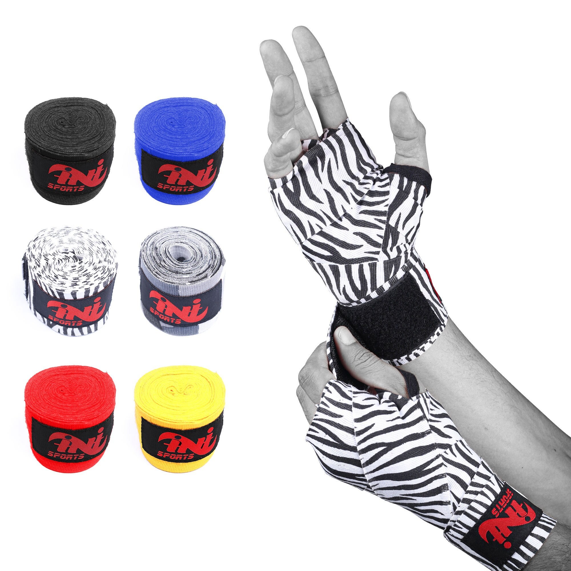 MMA Dragon Inner Gloves Boxing Fist Hand Wraps, Bandages Punch Muay Thai  Kick