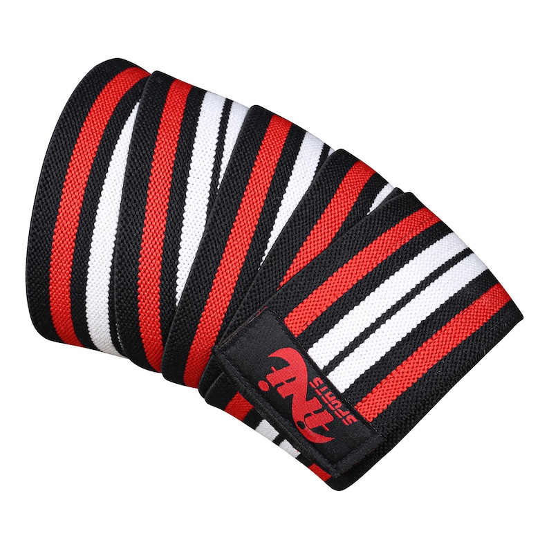 Ini Wraps INI Knee Wrap Weight Lifting Bandage Strap Guard Pads Power Lifting 78 ...