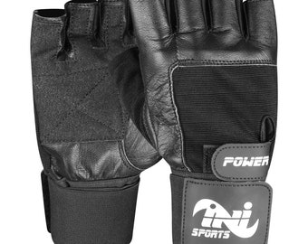 Gym Workout Best Weight Lifting Body Building Training Guantes de fitness con correa