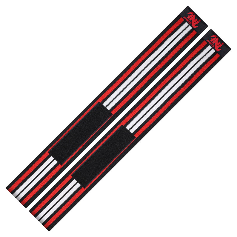 Ini Wraps INI Knee Wrap Weight Lifting Bandage Strap Guard Pads Power Lifting 78 ...