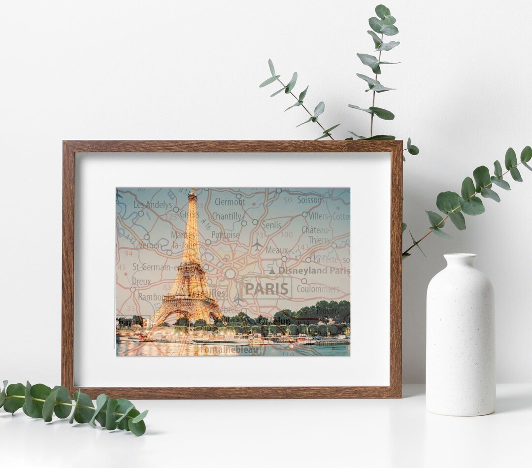 Modern Paris Artwork Printable Photo Paris Landscape Art Eiffel Tower