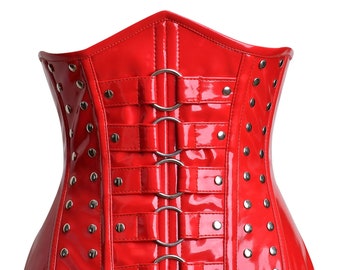 Haut corset rouge - Corset sous la poitrine
