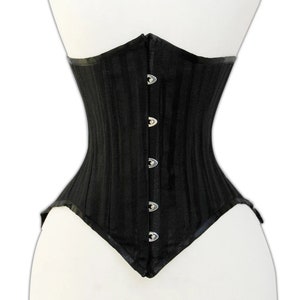 Waist Trainer for Women Latex Underbust Waist Cincher Corset - Size XL Black