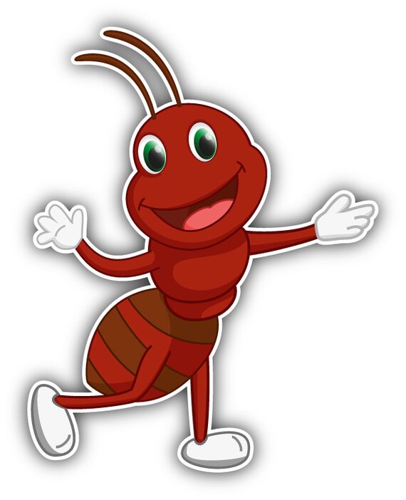 Funny Ant Cartoon Car Bumper Sticker Decal - Etsy Funny Ant Cartoon Car Bumper Sticker Decal - Etsy