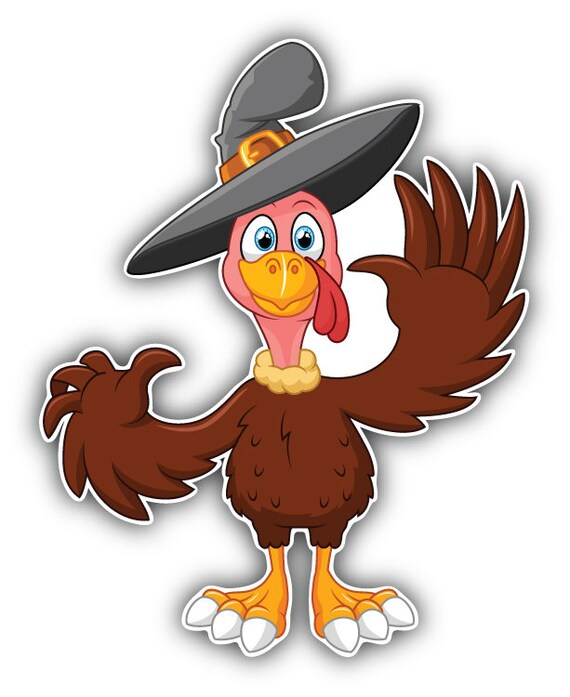 Funny Turkey Cartoon Animal Hat Car Bumper Sticker Decal - Etsy Funny Turkey Cartoon Animal Hat Car Bumper Sticker Decal - Etsy