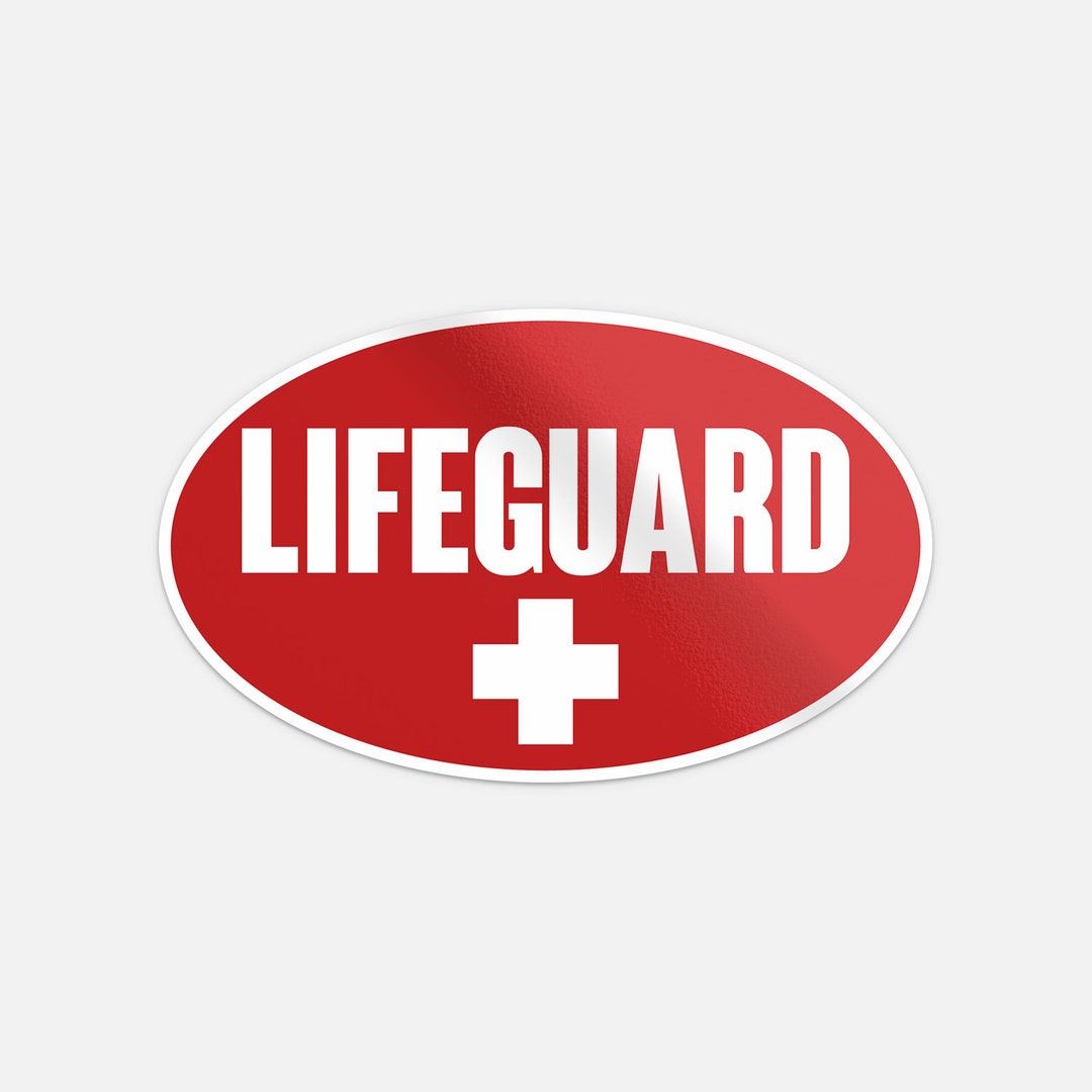 Lifeguard Sticker Vinyl Car Bumper Decal Etsy