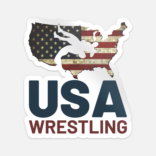 Wrestling Stickers Etsy