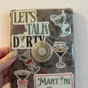 Dirty Martini | Dirty Martini Stickers | Martini Stickers | Let’s Talk Dirty | Mini Stickers | Cute Stickers | Coquette Stickers