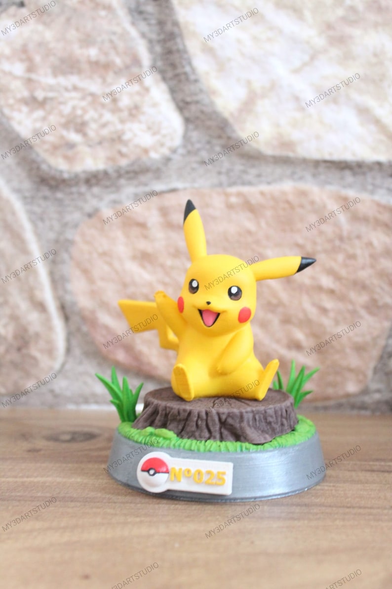 Pokemon 3D STL 4 Pack File Pokemon 3D Figure Pokemon Print - Etsy