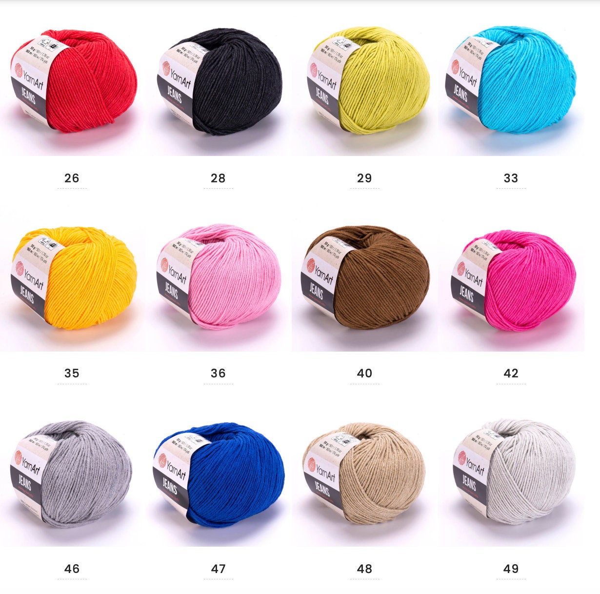 Yarn Art Jeans Yarn, Yarn Art Jeans, Yarnart Jeans , Soft Amigurumi