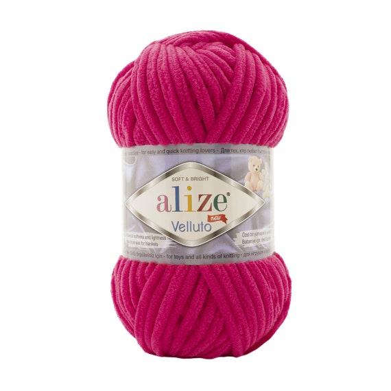 WOOL Yarn 100%wool for Knitting, Crochet, Lipstick Pink 540 