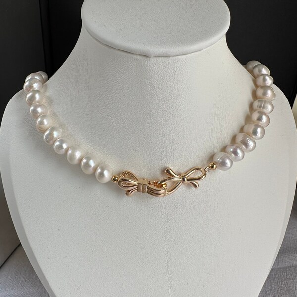 Ribbon Tie Necklace Etsy