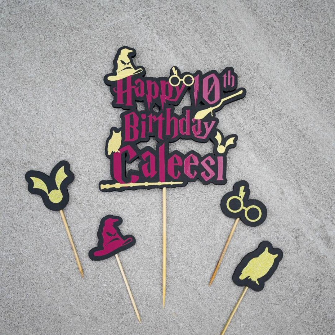 Customized Harry Potter Cake Topper Harry Potter Decorations - Etsy